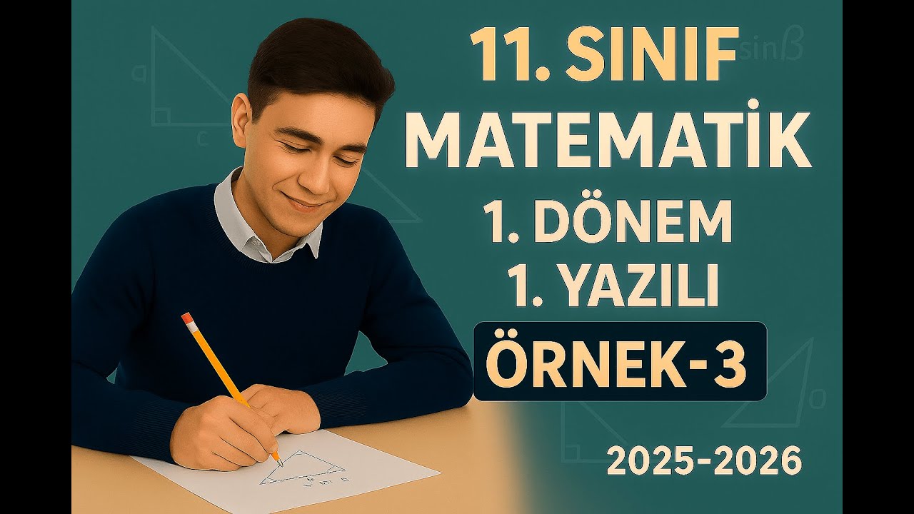 11. Sınıf 1. Dönem Ortak Matematik 1. Yazılı Hazırlık | Yazılı Örneği-4 Çözümleri