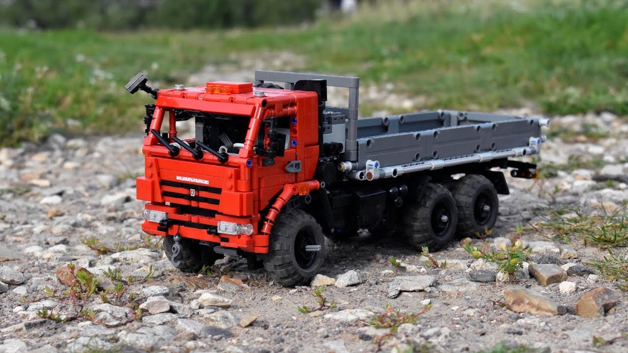 Lego Technic KAMAZ 43118 flatbed truck with SBrick