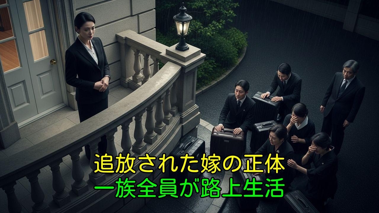 法事の夜に追放された嫁の正体は財閥令嬢!?一族全員を路上へ