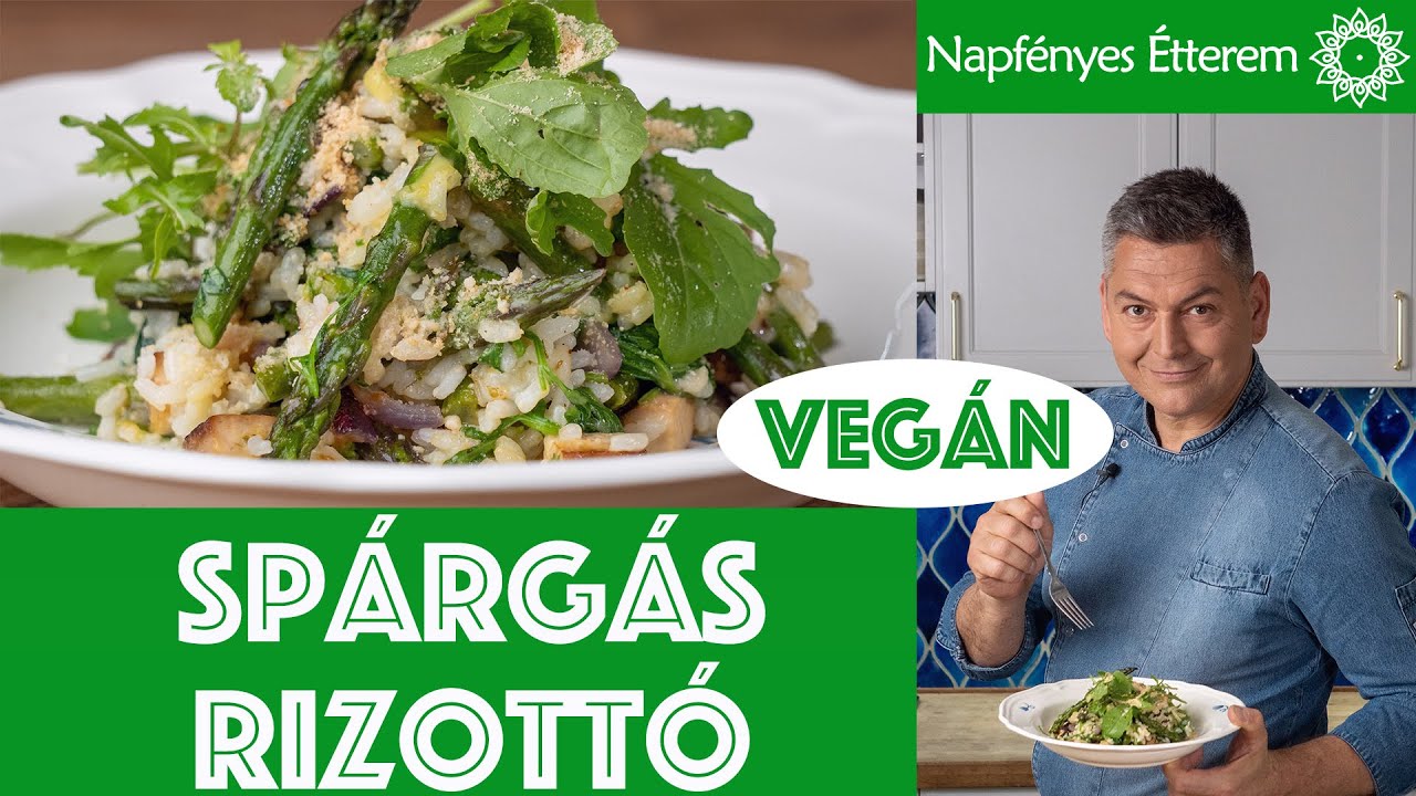 ZÖLDSPÁRGÁS RIZOTTÓ - könnyü, gyors és isteni gluténmentes vegán fogás