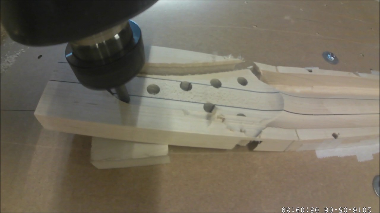CNC Guitar Neck Milling