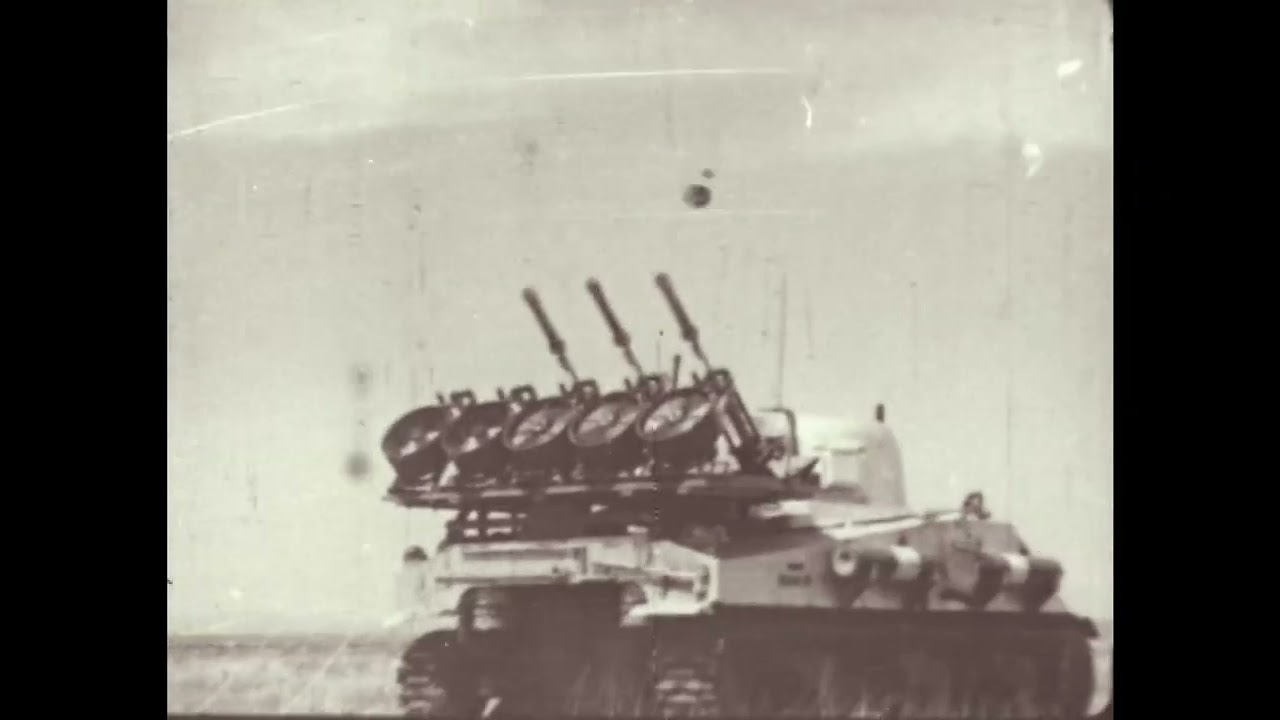 Rare Footage of Trinity Test Tanks in Action (rescanned)