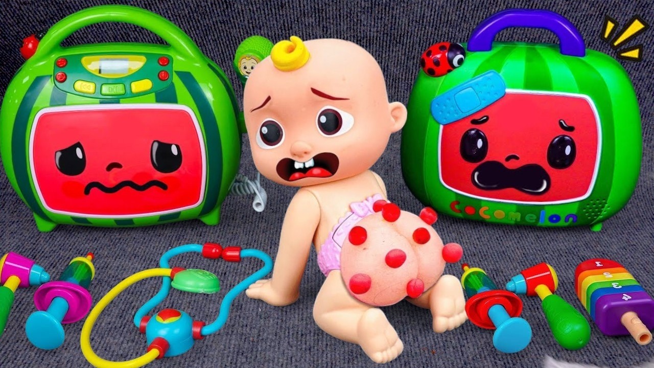 Unboxing COCOMELON Doctor Set, Pinkfong First Aid Toys & Ambulance Playset | Fun Review Toys