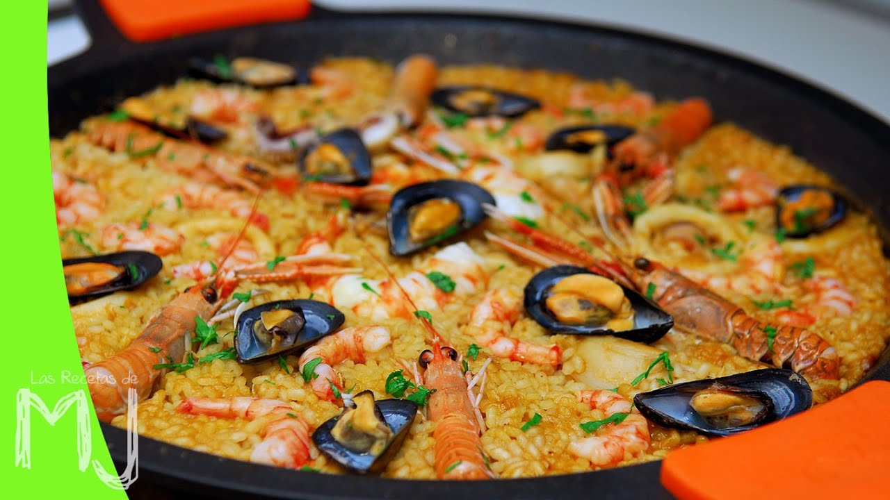 Arroz de marisco con fumet de pescado casero