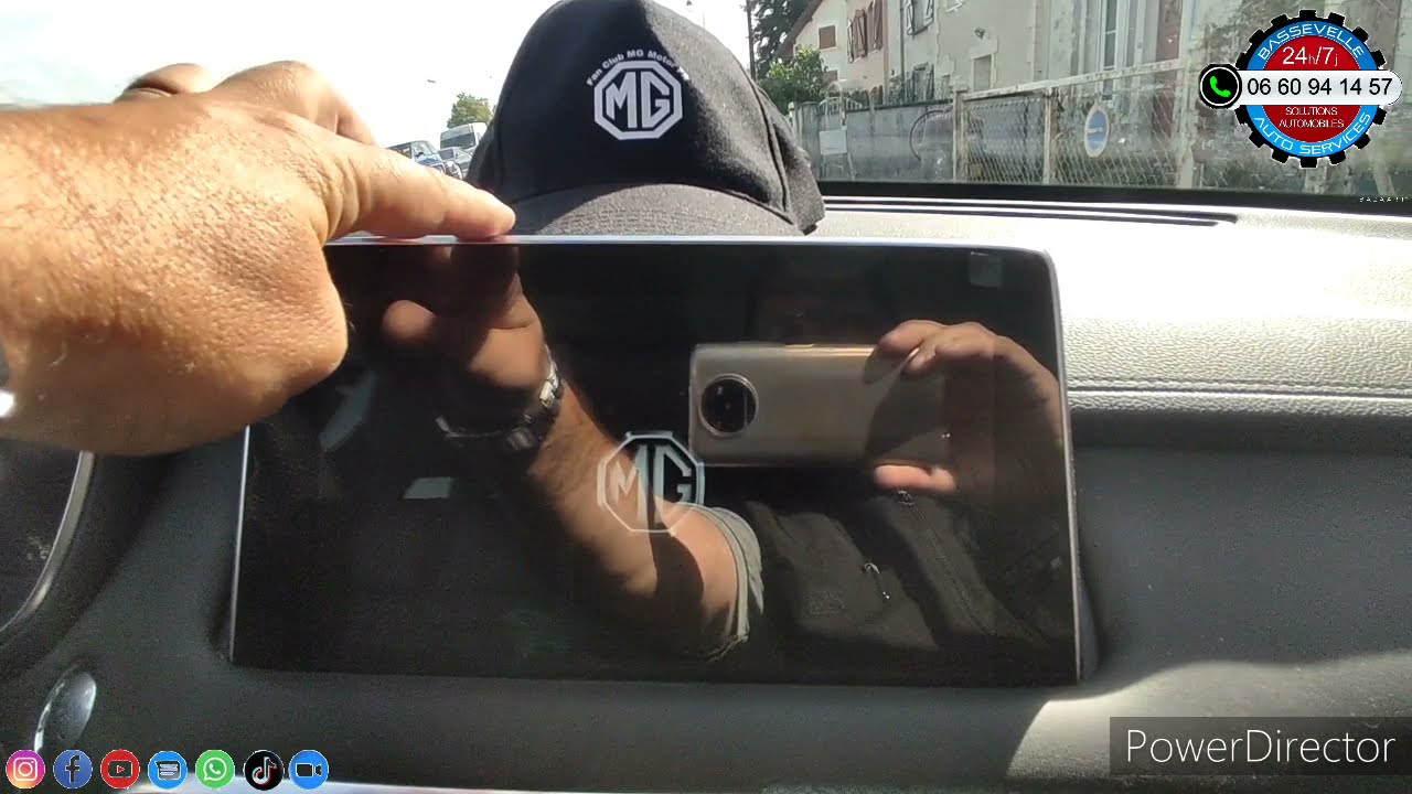Comment activer la vidéo en roulant sur les MG Europe par Bassevelle Auto Services