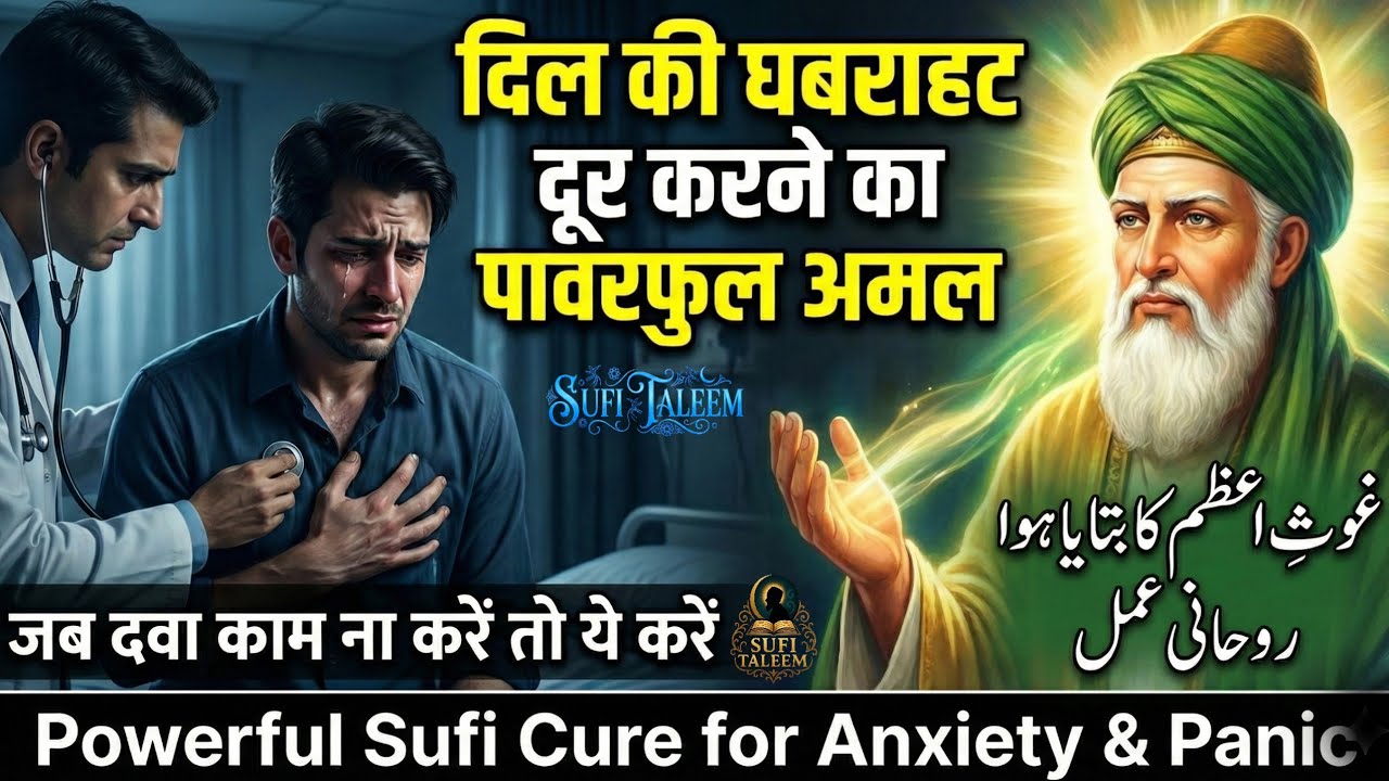Dil Ki Ghabrahat Khatam Karne Ka Powerful Amal | 3 Sufi Secrets to Cure Anxiety Forever