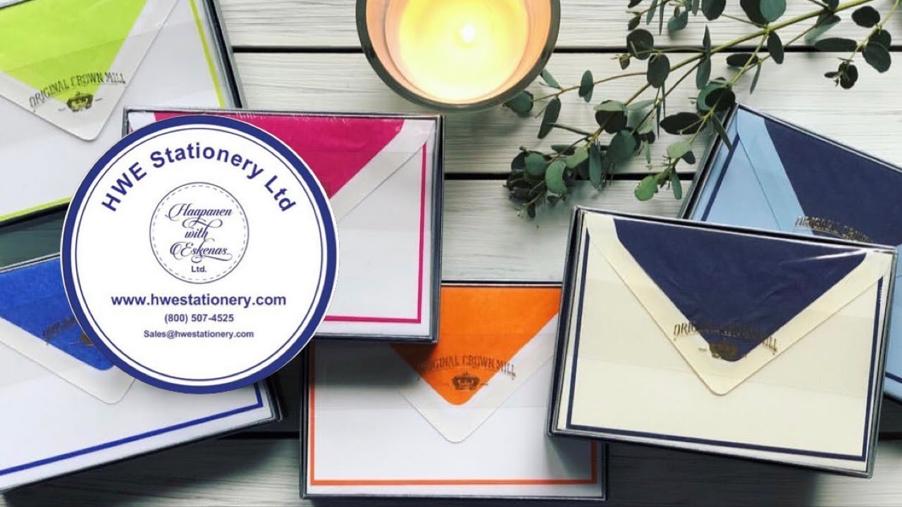 Original Crown Mill - Bi-Colored Note Cards (HWE Stationery Product of the Month April 2019)