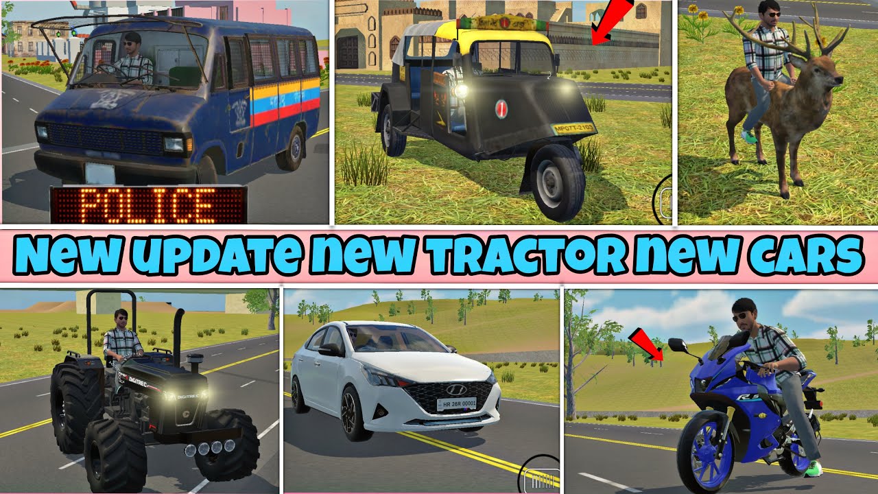 New update new tractor new car 🚘 new animals Indian vehicle simulator 3d 