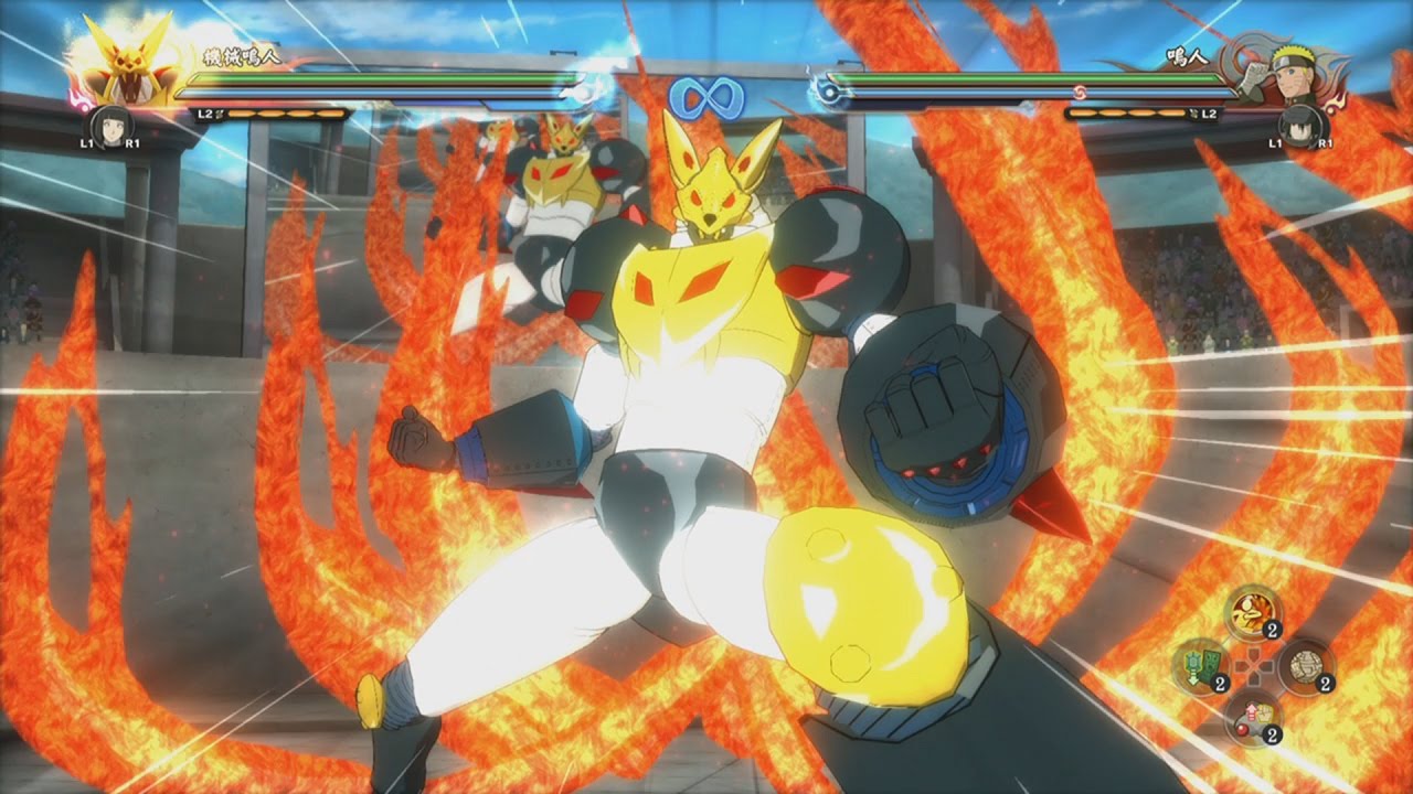 Naruto Ultimate Ninja Storm 4 Road to Boruto - Mecha Naruto DLC Complete Moveset 1080p
