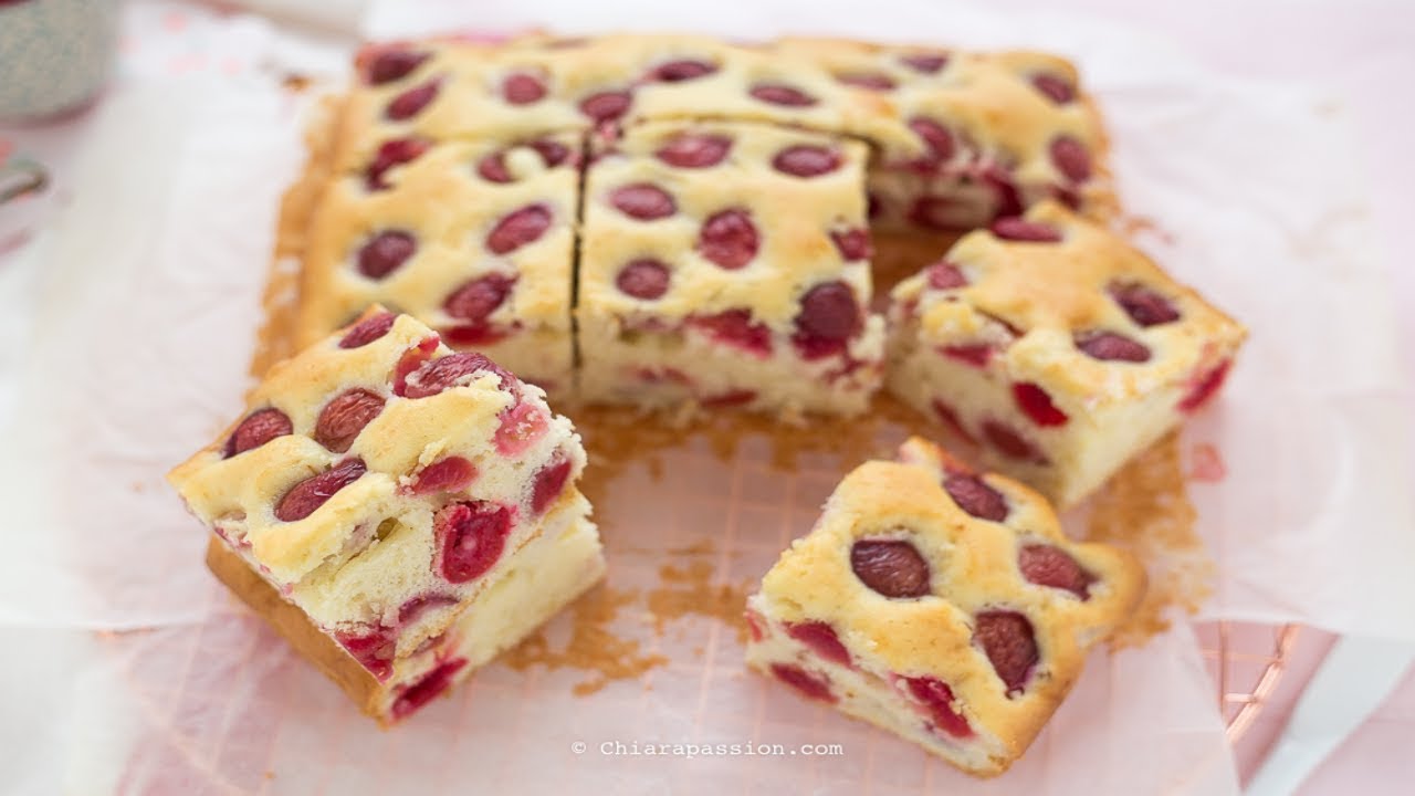 TORTA DI CILIEGIE - Ricetta Facile con ciliegie - Chiarapassion