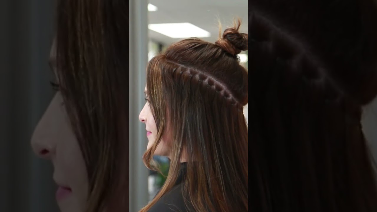 🤩One row of hand tied hair extensions did this 👀 #handtiedextensions