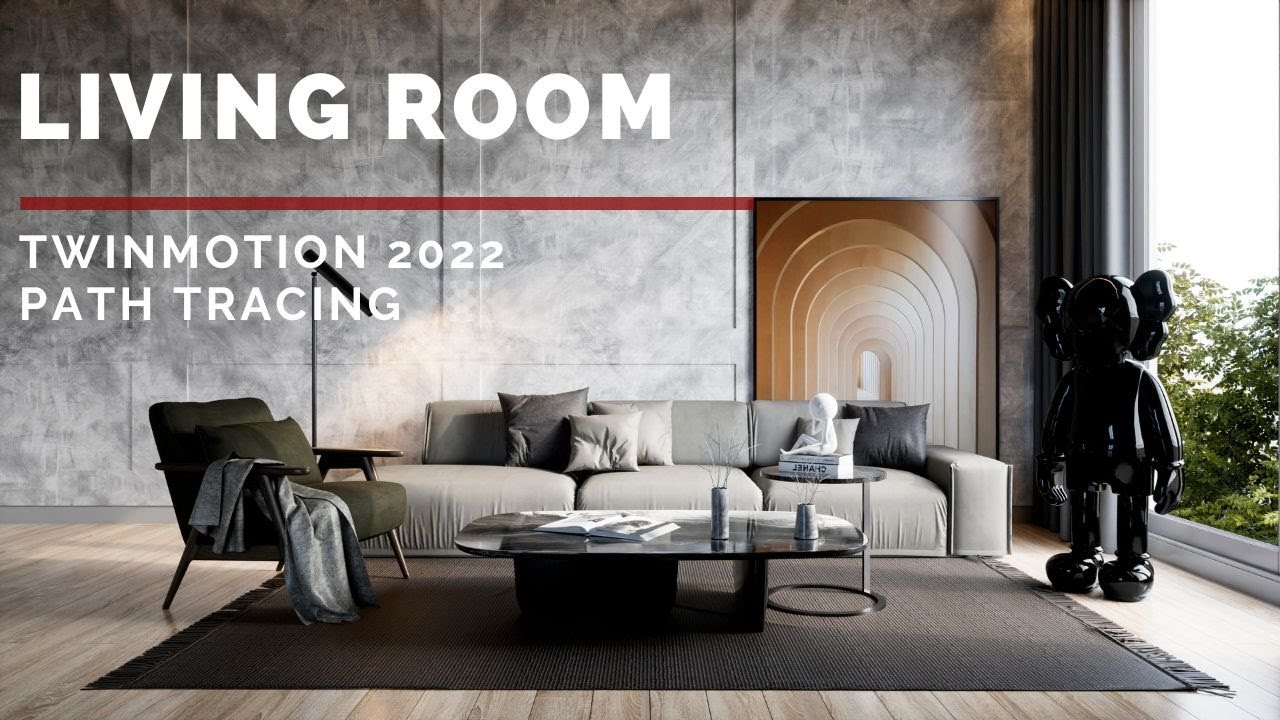 Realistic Living Room | Twinmotion 2022 | Path Tracing