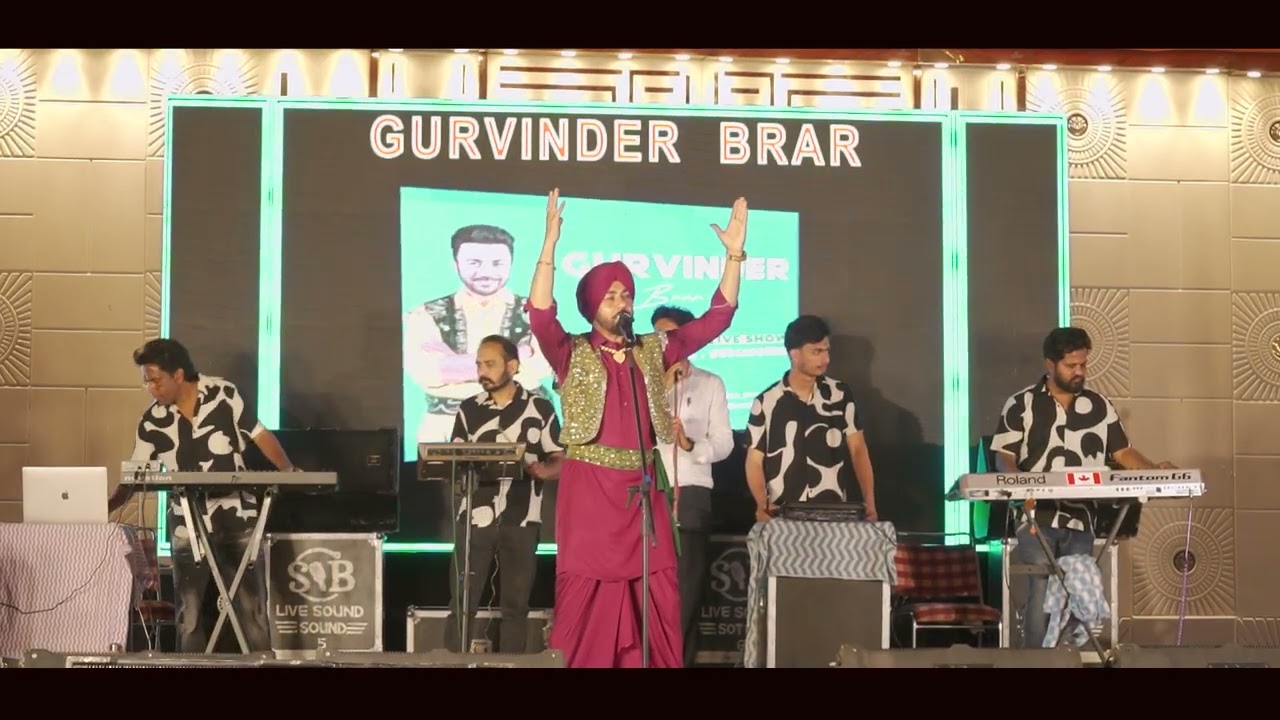 gurvinder brar MIRZA LIVE STAGE SINGING WEDDING FUNCTION