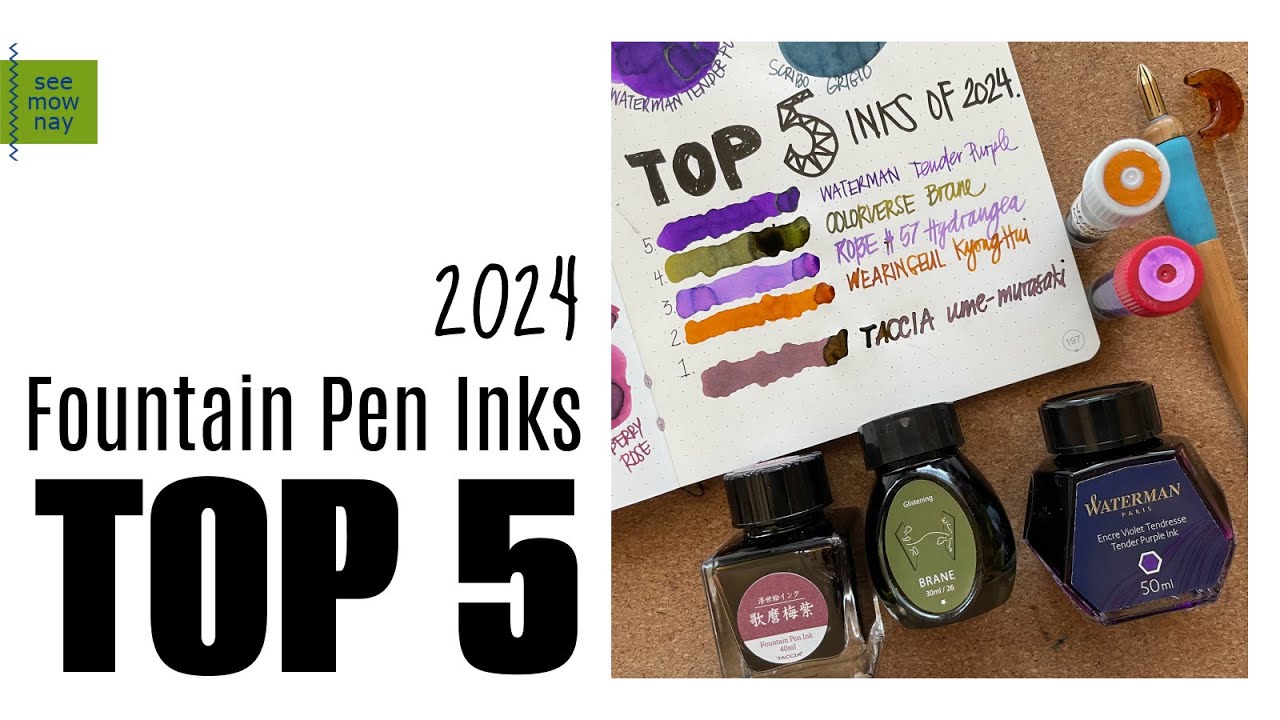 TOP 5 Fountain Pen INKS I fell in LOVE with in 2024