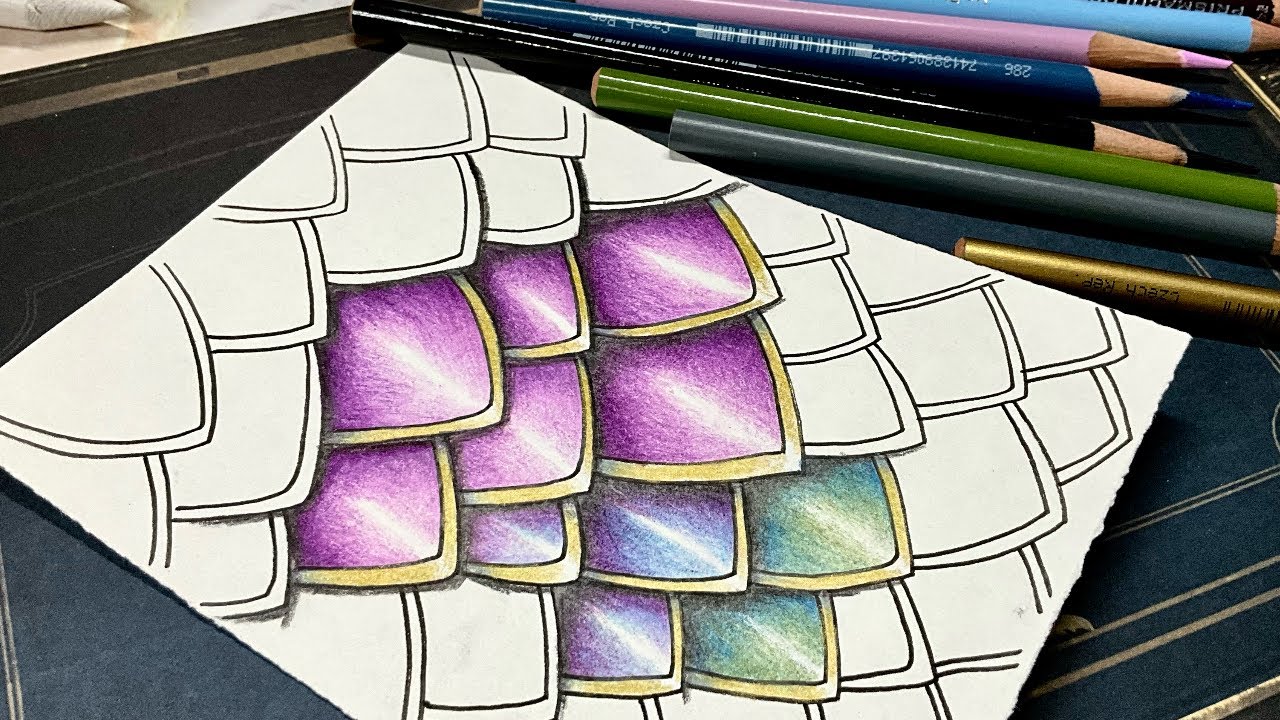 Dragon Scale Doodles - Livestream drawing & coloring