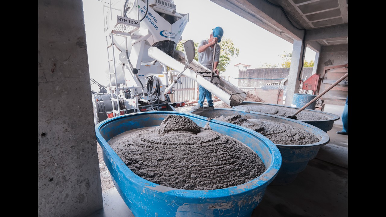 Visitamos a Obra da Maga Empreendimentos para falar sobre a Argamassa Superbeton