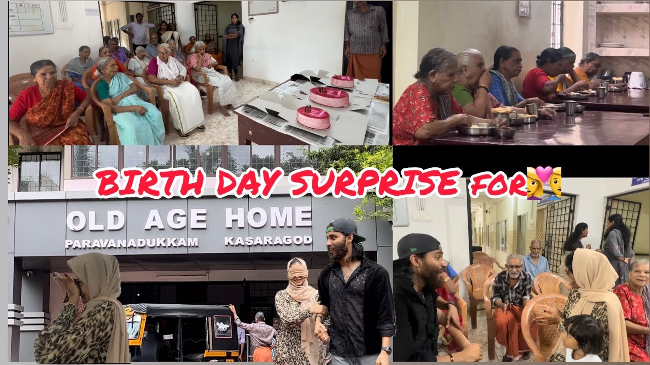 Birthday surprise for wife🥰 #oldagehome #surprise #couples #raizy #sanahraizy
