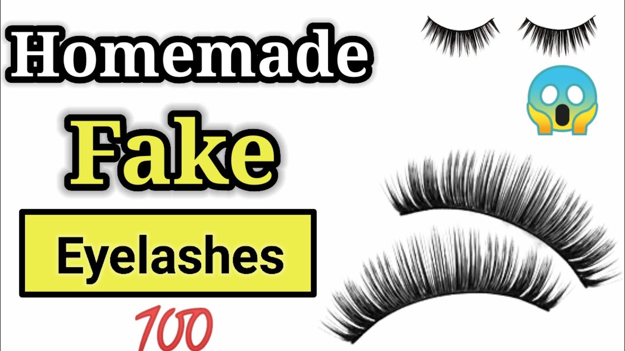 Homemade eyelashes || how to make eyelashes||eyelash extensions at home || homemade fake eyelashes |