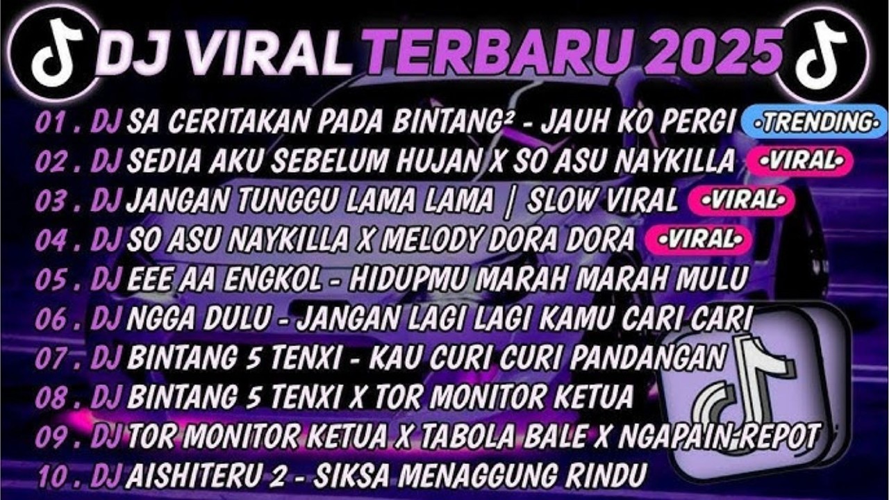 DJ TIKTOK TERBARU 2025-🎵DJ SA CERITAKAN PADA BINTANG BINTANG🎵DJ SEDIA AKU SEBELUM HUJAN - IDGITAF