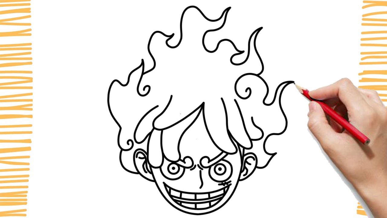 How To Draw LUFFY GEAR 5 I Nika mode awaken