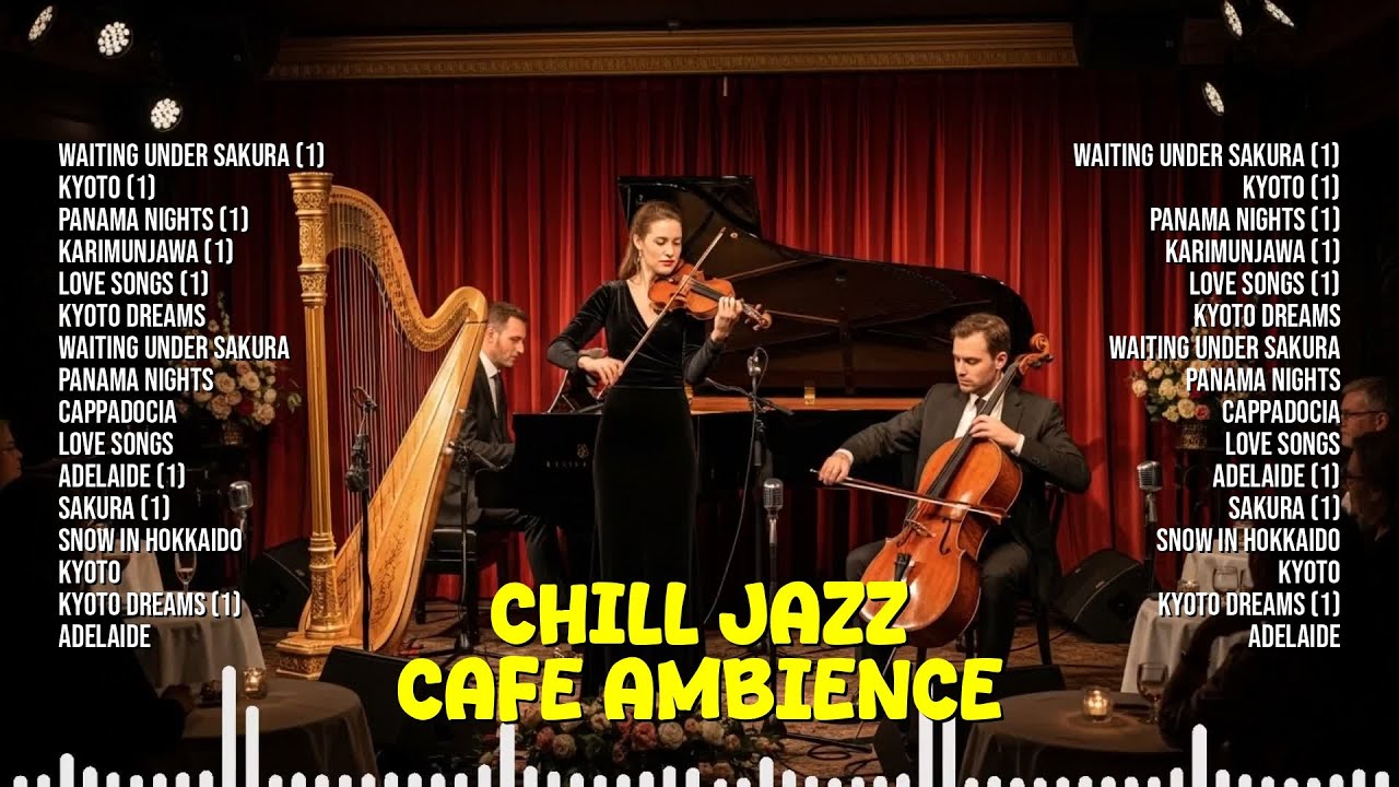 Chill Jazz Cafe Ambience – Study Music to Stay Focused | Waiting Under Sakura (1), Kyoto (1)