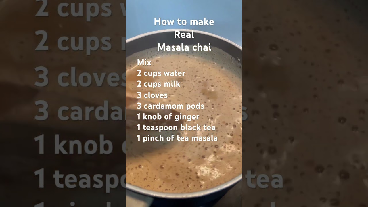 Real Masala Chai recipe! Take a screenshot of this Himalayan Indian style #chai #tea #recipe