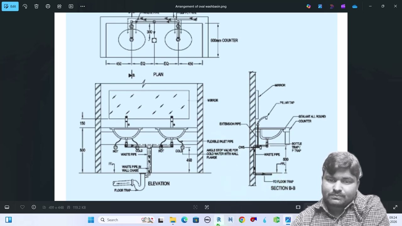 Revit Plumbing Modelling Real Interview part 4 washbasin connection