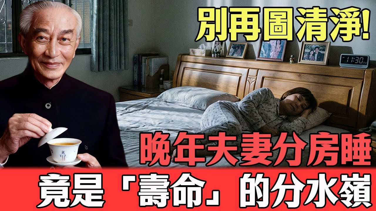 南懷瑾：晚年夫妻分房睡，竟是「壽命」的分水嶺？別為了圖清靜，斷了自家的陽氣！#南懷瑾 #國學智慧 #養生 #夫妻 #陰陽#心靈修行#佛教#佛法#佛學智慧#智慧#因果