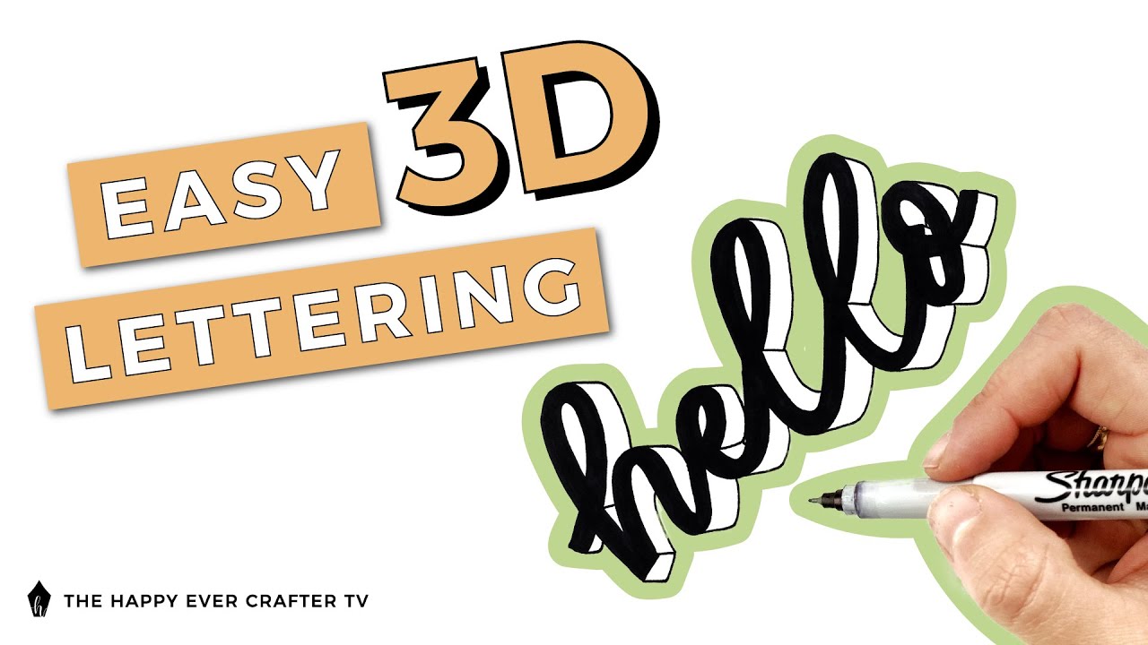 Step by Step 3D Calligraphy & Lettering (Using Perspective)