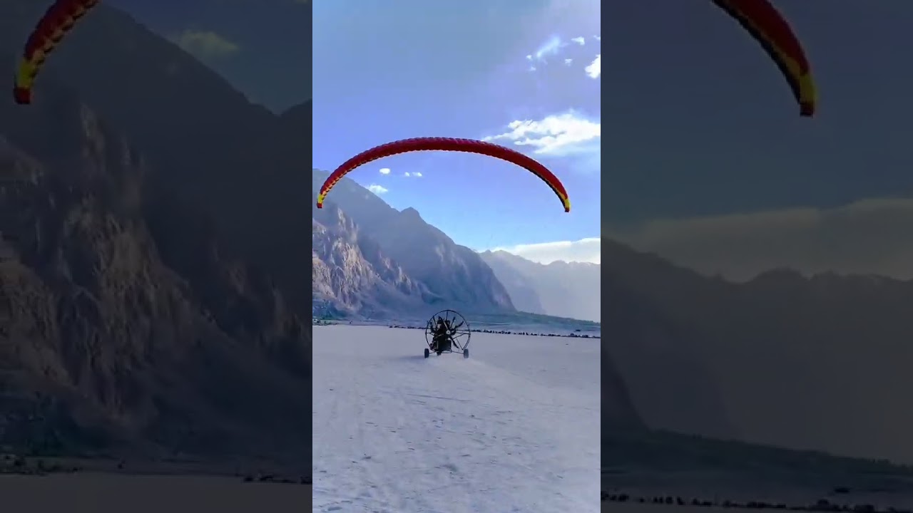 paragliding at skardu sarfaranga cold desert#pakistan#originalvideo
