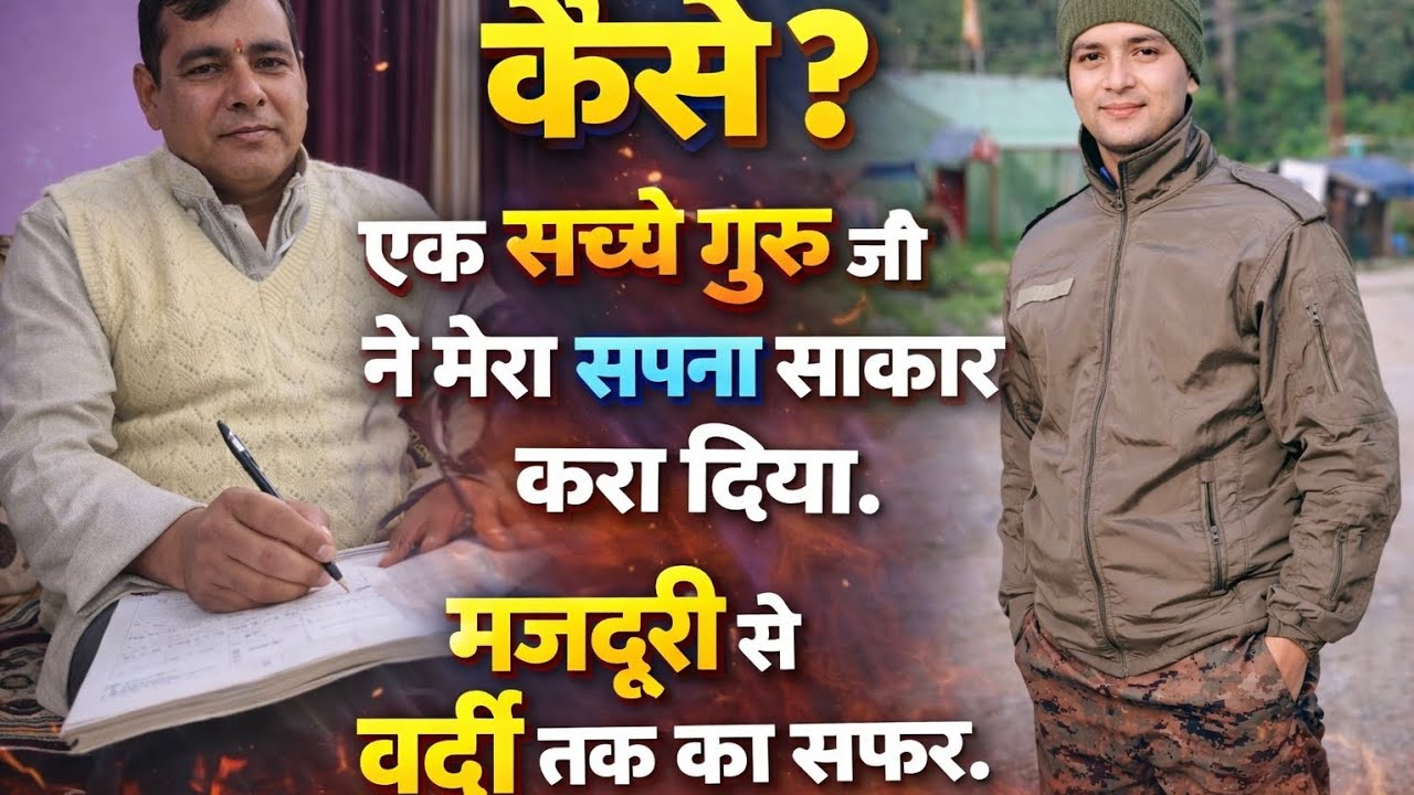 एक सच्चे गुरु ने बदल दी मेरी ज़िंदगी🙏♥️| मजदूरी से वर्दी तक का सफर|भाग 23