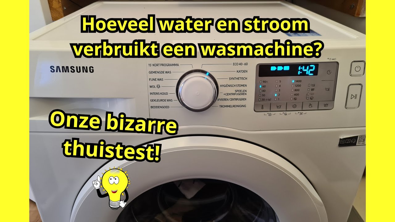 Hoeveel water en stroom verbruikt een wasmachine? Onze thuistest! ✅
