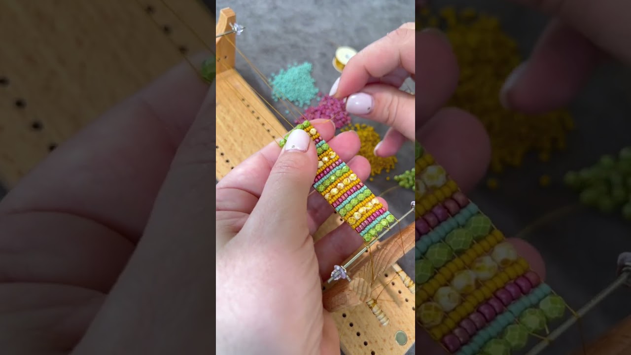 Bead Loom Bracelet Cuff by Capital City Beads DIY seed bead jewelry tutorials and beading supplies.
