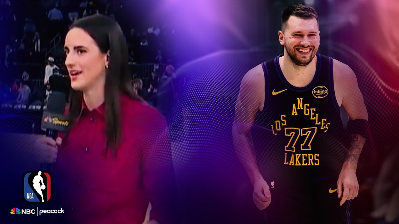 Caitlin Clark shares admiration for Luka Doncic's game | Basketball Night in America | NBA on NBC