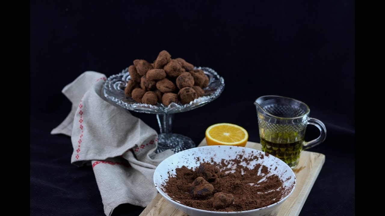 Trufas de chocoaove y naranja