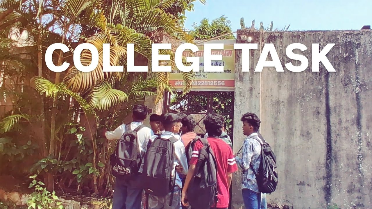 College ka task 😂