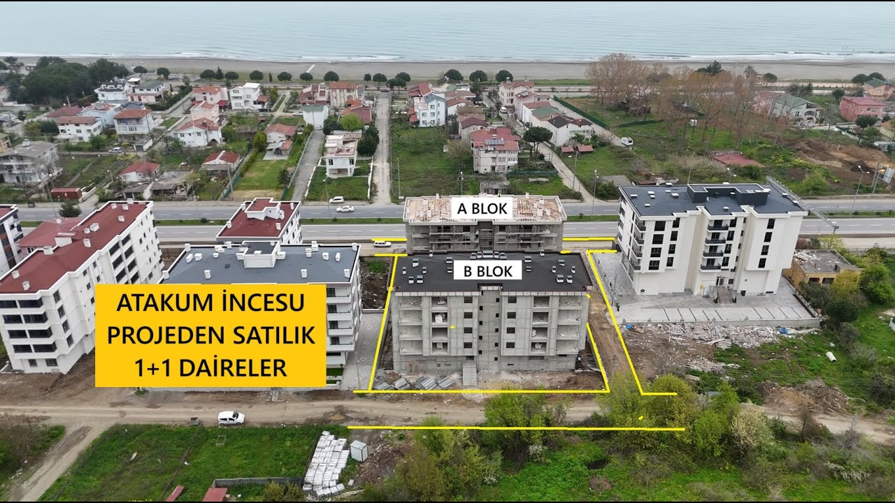 ATAKUM İNCESU'DA PROJEDEN 1+1 DAİRELER