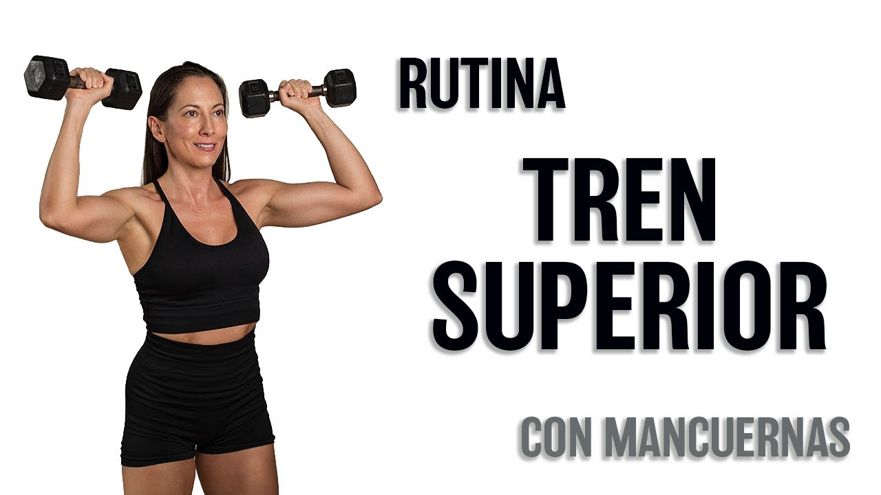 20 MIN - ESPALDA, PECHO, BRAZOS, ABS - RUTINA EN CASA - CON MANCUERNAS