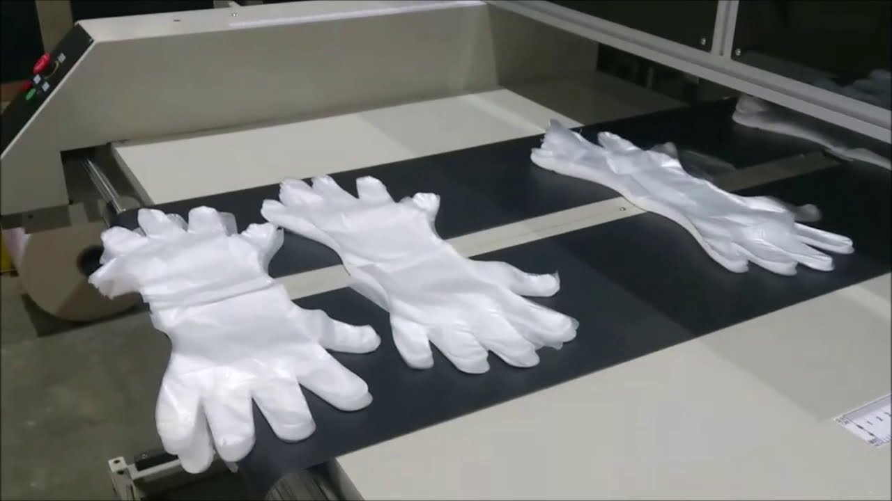 MSHGL-800 - Servo drive fully automatic tear-off PE gloves making machine