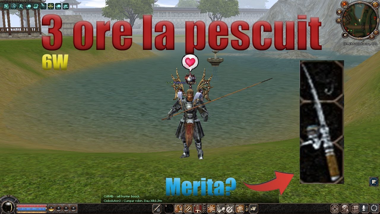 METIN2RO EMERALD - 3 ORE DE PESCUIT CU CARBON!
