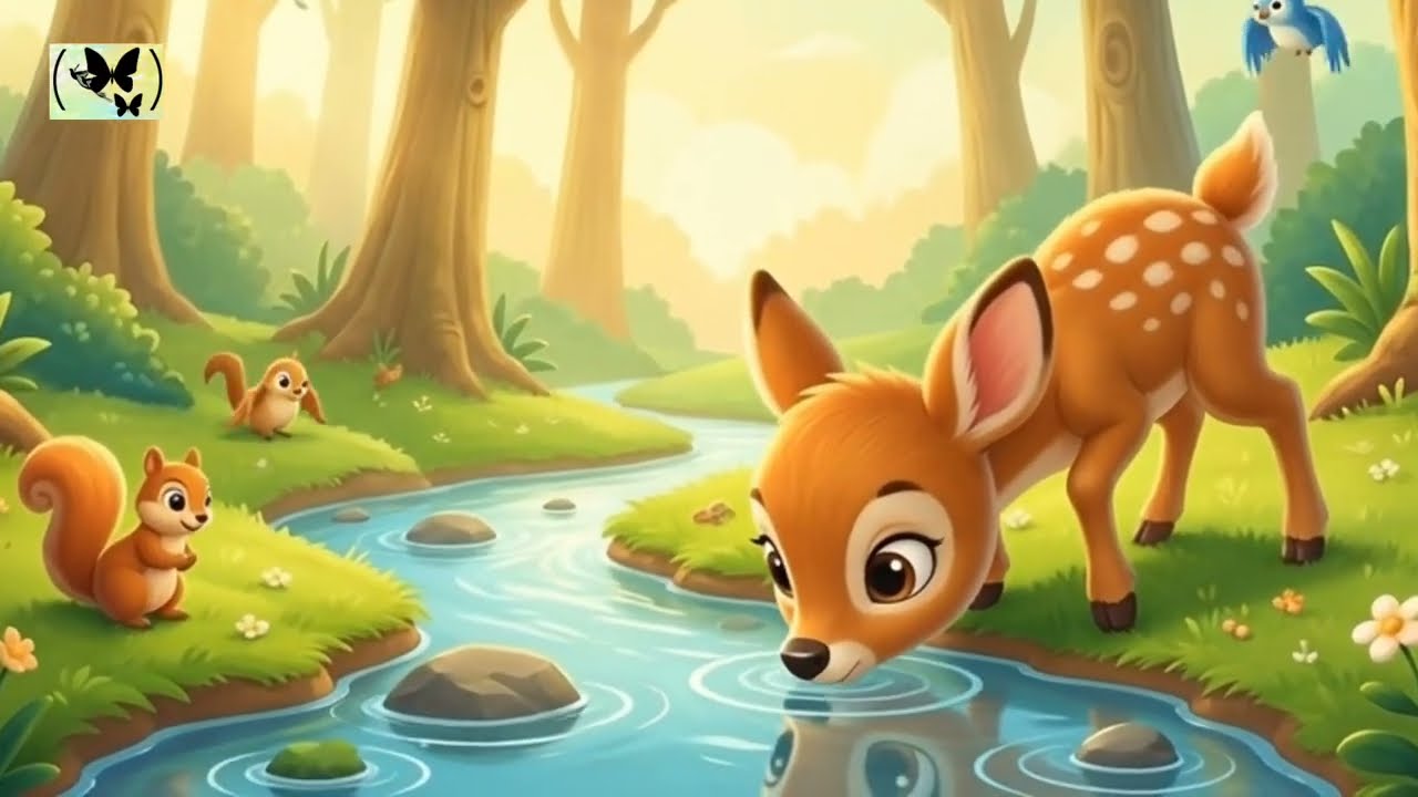 The Clever Deer and the Greedy Crow | Kutty Story for Kids 