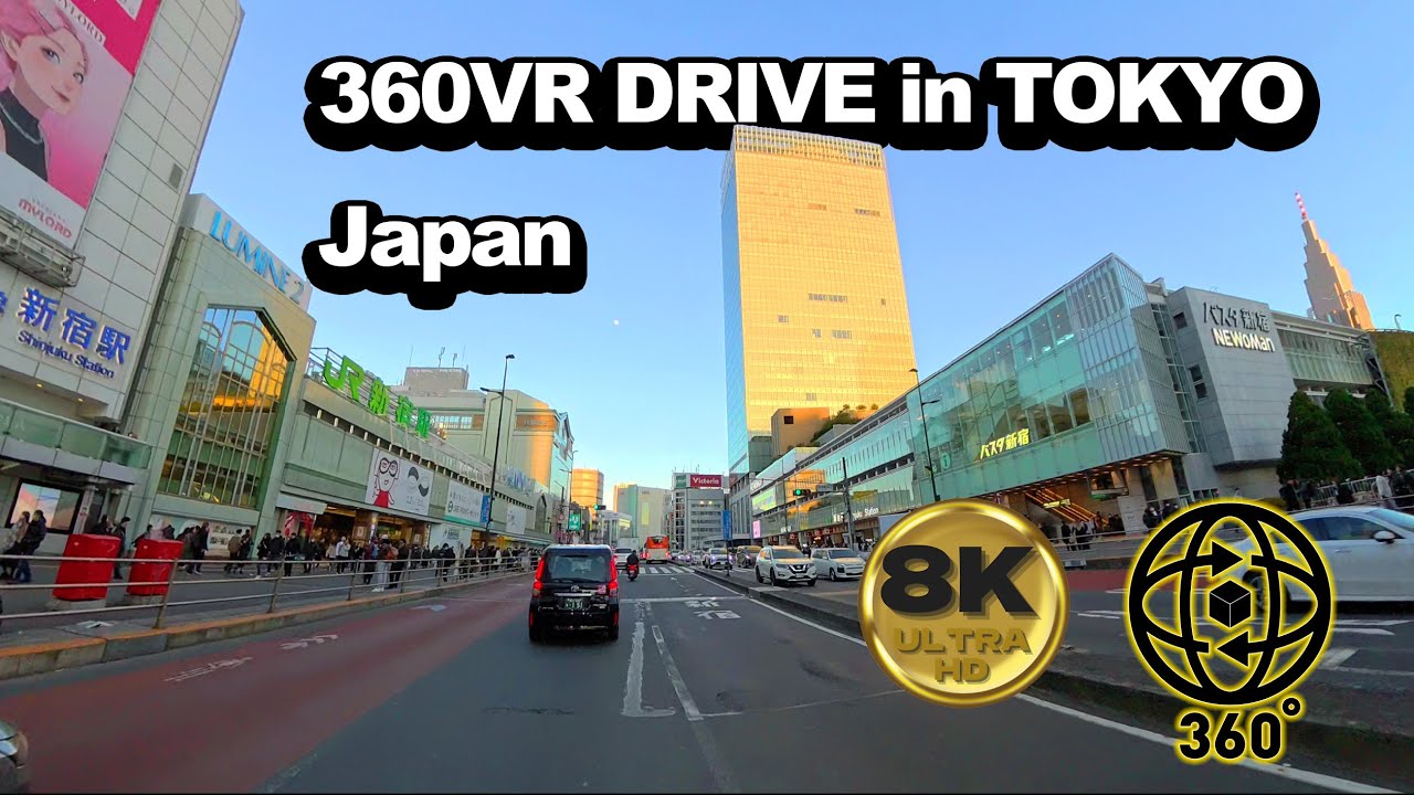 Tokyo Drive Insta360 X4 8K 360 degree video