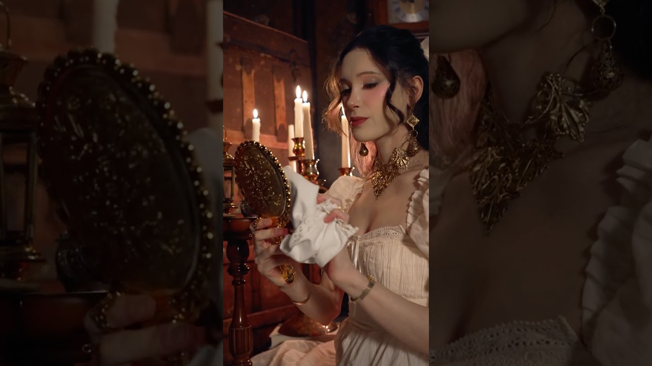 Regency ASMR 🕯️ Mini Comforting Roleplay (Candlelight, Whispering, Hair Brushing)