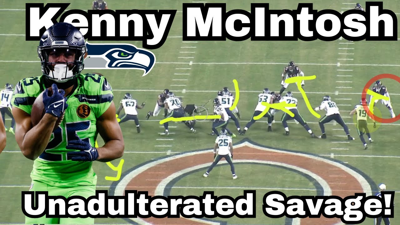 Seahawks Study: RB Kenny McIntosh is an UNADULTERATED SAVAGE!