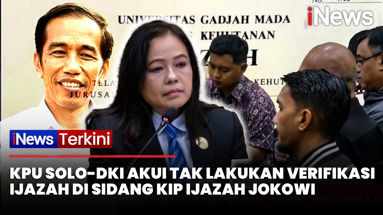 Tunggu Ada Keganjilan, KPU Solo-DKI Akui Tak Lakukan Verifikasi di Sidang KIP Ijazah Jokowi