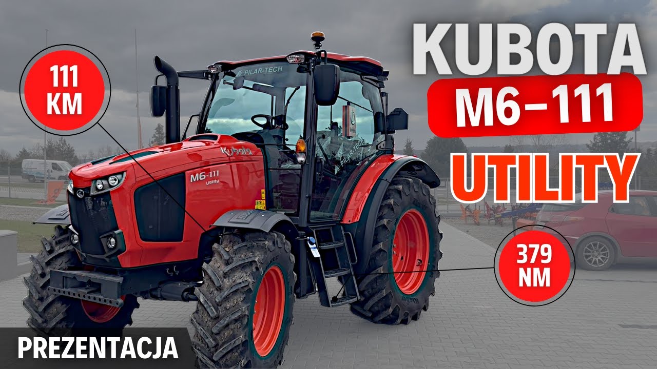 KUBOTA M6 UTILITY - następca MGX'a | Prezentacja, test ciągnika