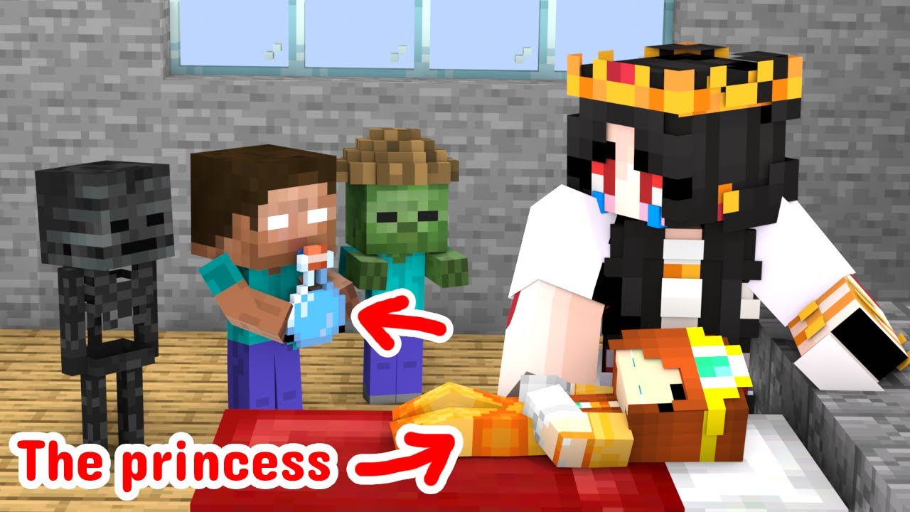 Baby Herobrine Let's Save The Princess - Minecraft Animation