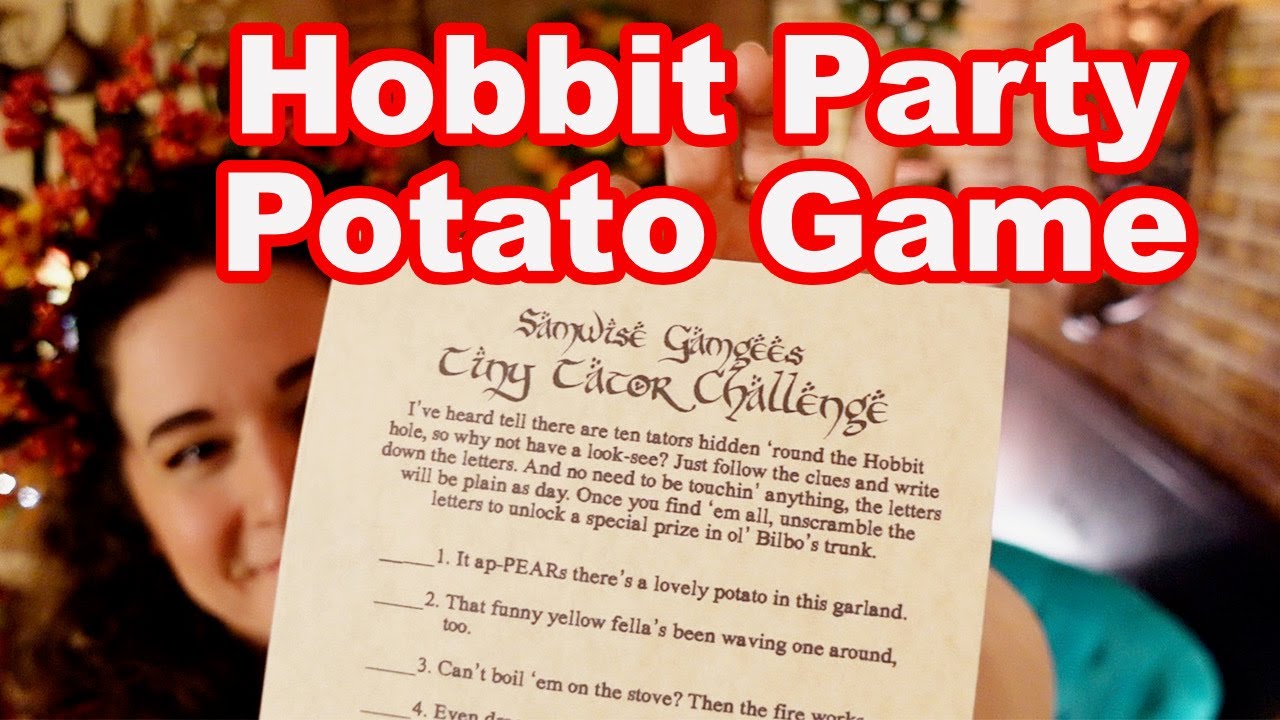 DIY Lord of the Rings Hobbit Party Game: A Potato Scavenger Hunt!