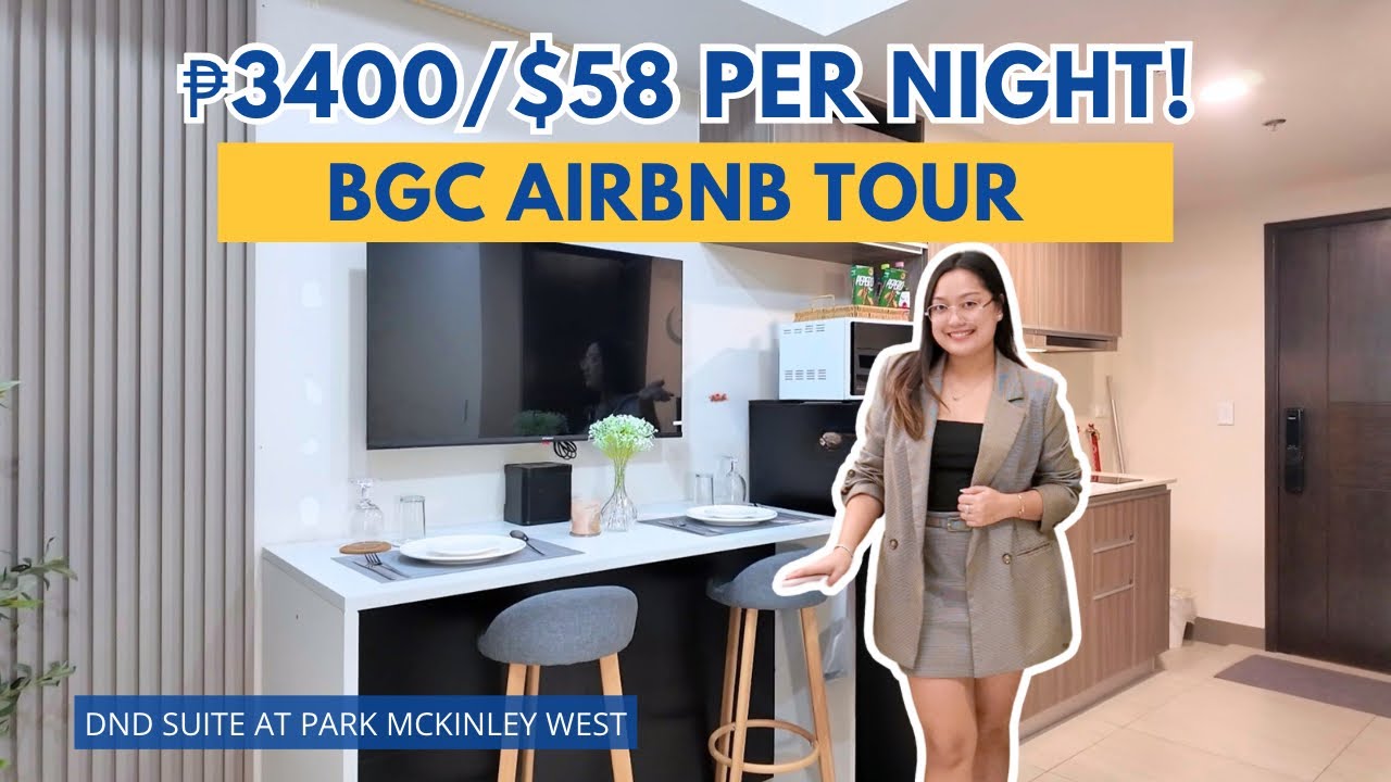Обзор квартиры в BGC на Airbnb | 3400 филиппинских песо или 58 долларов США за ночь! (Номер DND |...