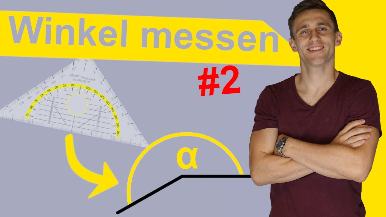 Winkel messen Teil 2 - Überstumpfen Winkel mit dem Geodreieck bestimmen | LehrerBros